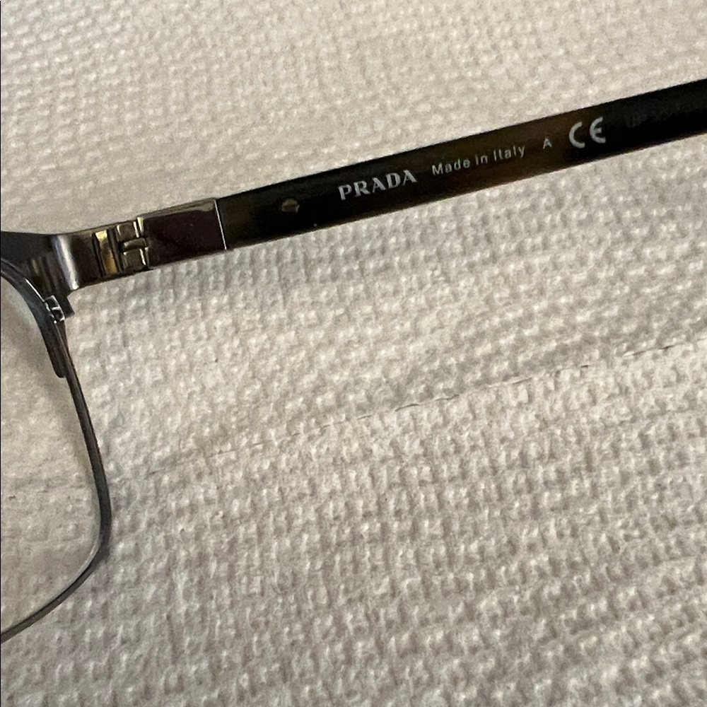 Men’s Prada Black and Silver Frame Prescription Glasses - Picture 4 of 8